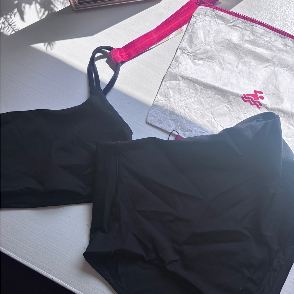 NWT Left On Friday Black Two-Piece Bikini Set Hi Tide